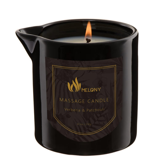 MELONY Massage Oil Candle Verbena & Patchouli 8.1 oz product image