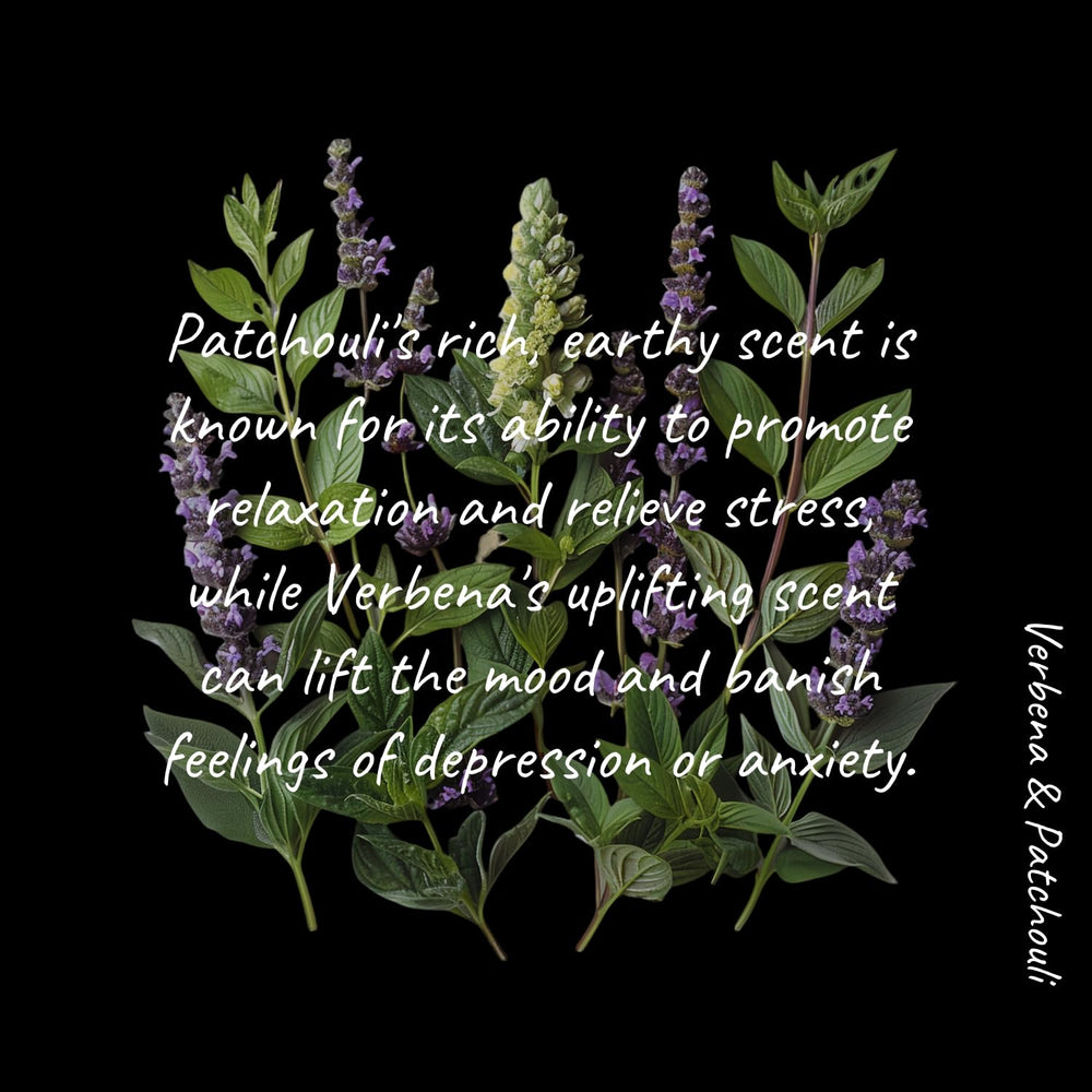 Relaxing home spa scene with Verbena & Patchouli aroma