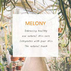 MELONY coconut massage oil candle packaging and label