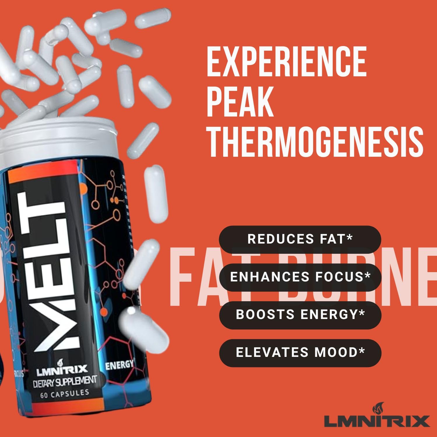 MELT EXT ingredients: caffeine and Capsimax cayenne pepper