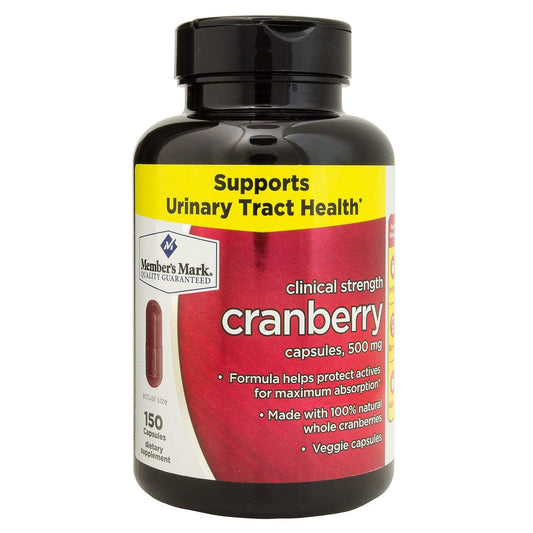 Members Mark Clinical Strength Cranberry 500mg bottle