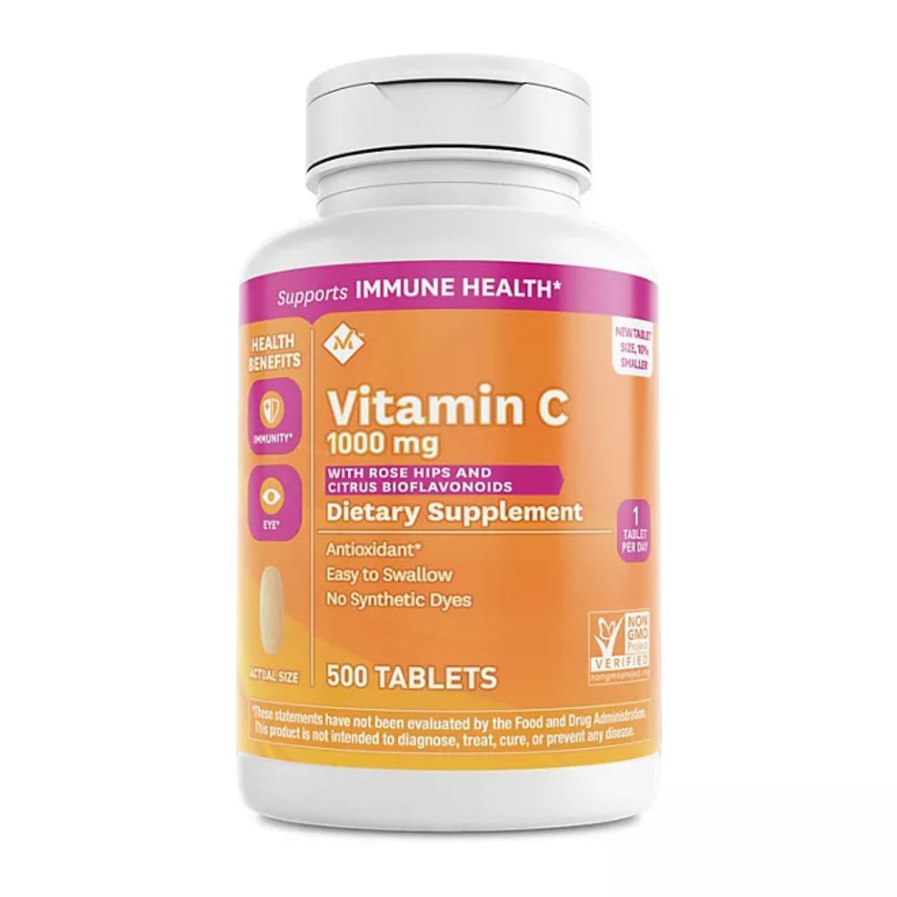 Bottle of Member's Mark Vitamin C 1000 mg with Rosehips and Citrus Bioflavonoids (500 ct.)