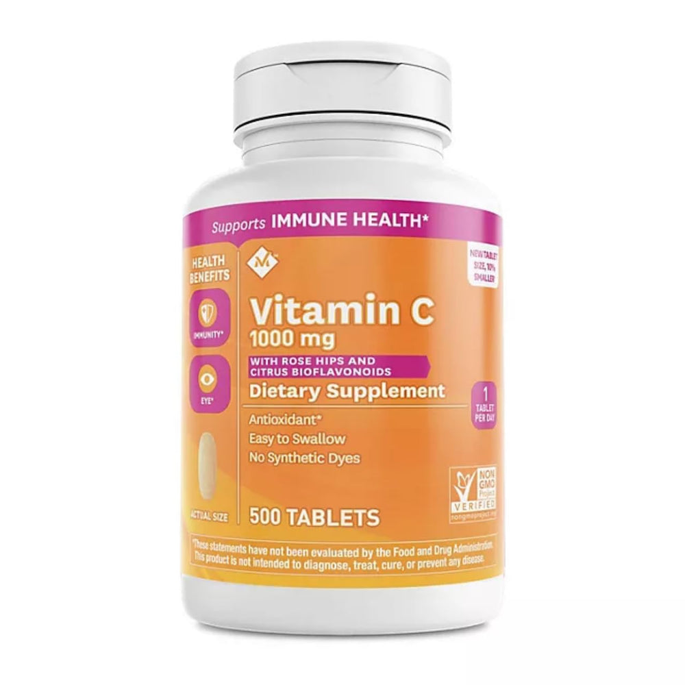 Bottle of Member's Mark Vitamin C 1000 mg with Rosehips and Citrus Bioflavonoids (500 ct.)