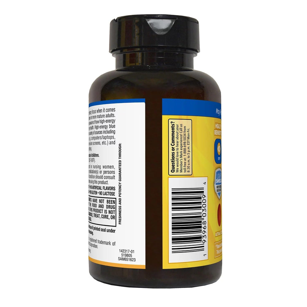Gluten-free and no soy formula label on packaging
