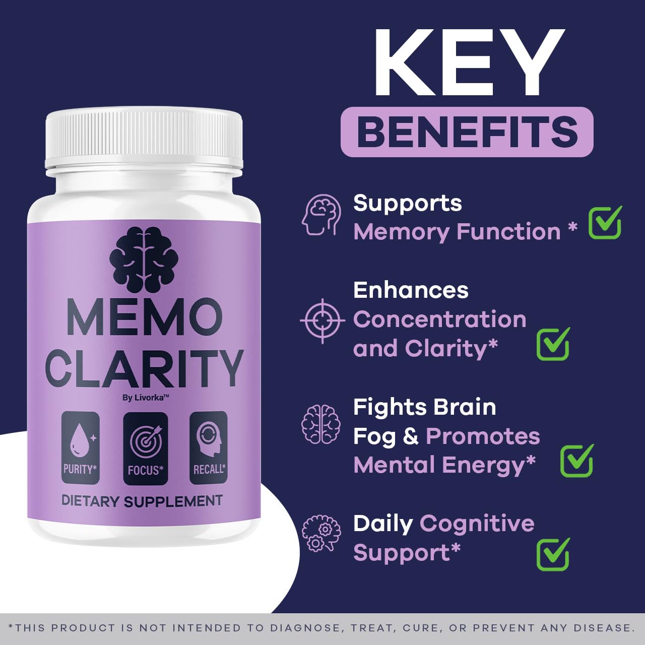 Memo Clarity capsules bottle front view