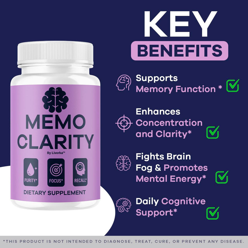 Memo Clarity capsules bottle front view