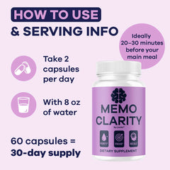 Memo Clarity bottle side view