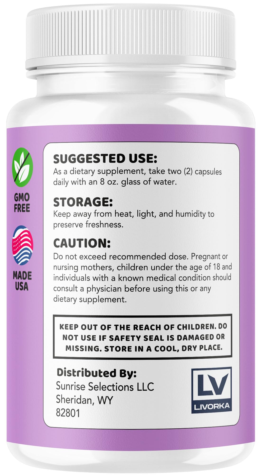 Memo Clarity ingredients label