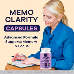 Memo Clarity capsules bottle back label