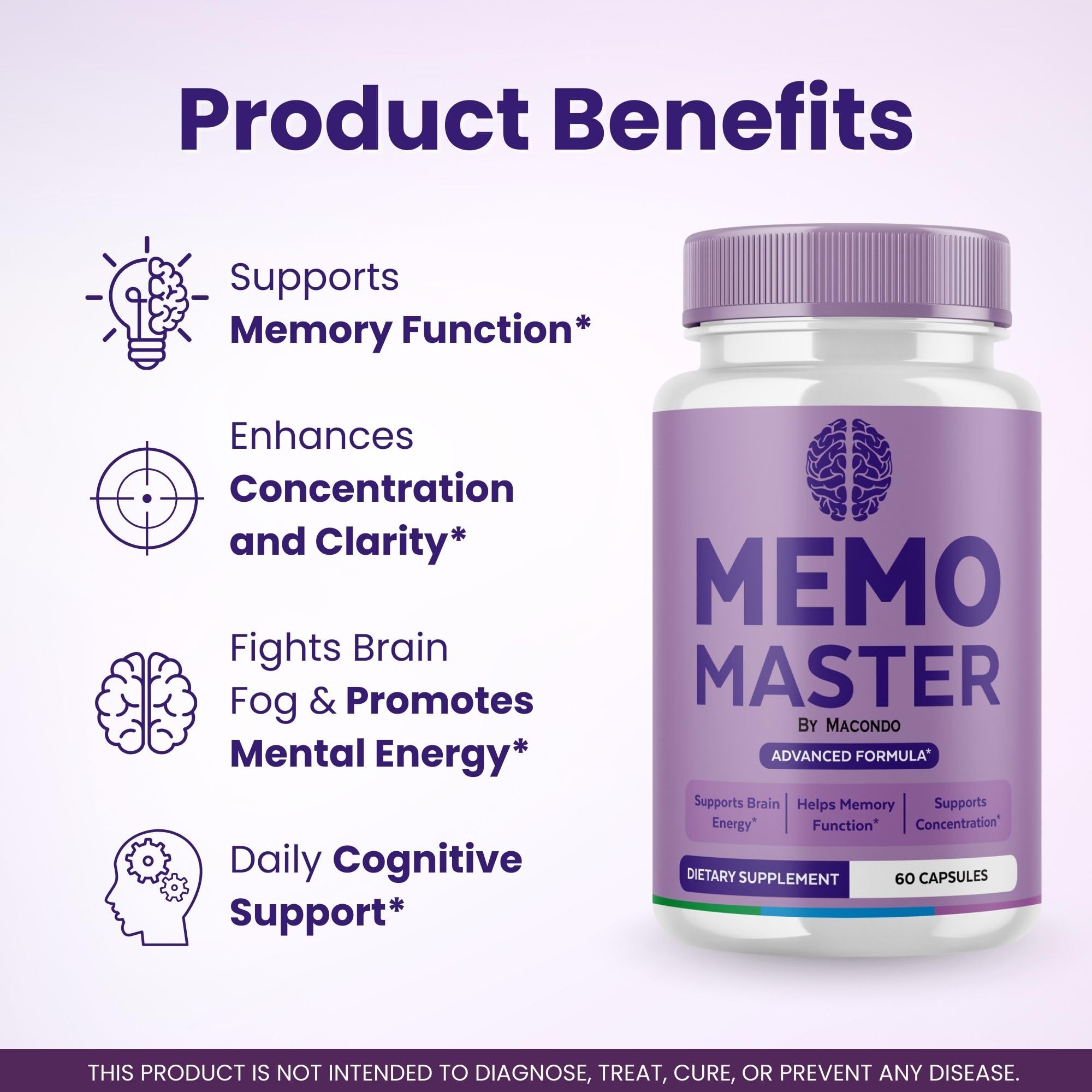 Premium Memo Master packaging and bottle
