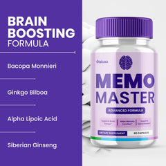 MemoMaster Capsules Focus Support packaging