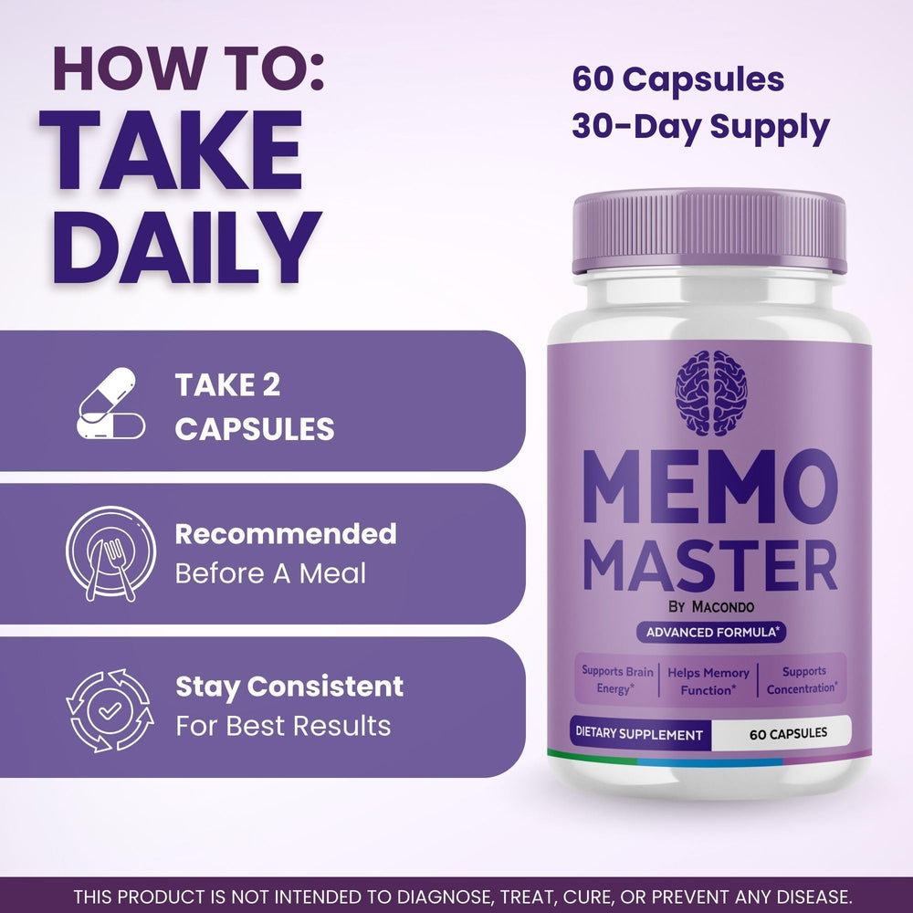 MemoMaster Daily Memory & Focus Support product box