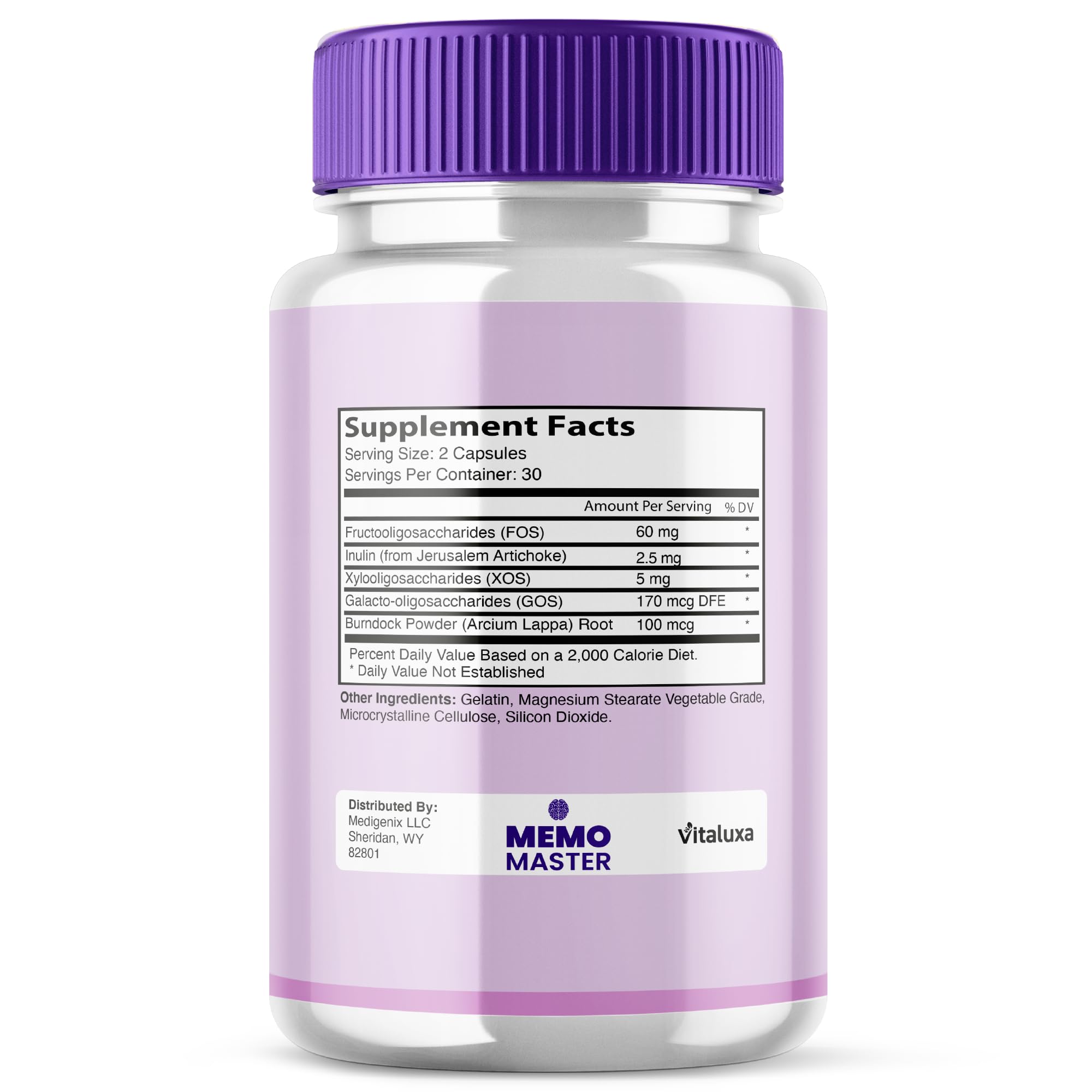 Memory enhancement supplement bottle with pills