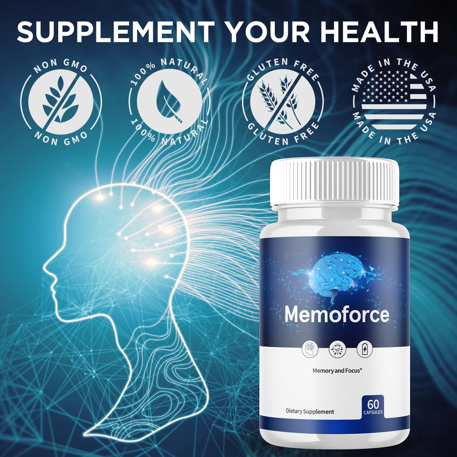 Memoforce Capsules on wooden surface