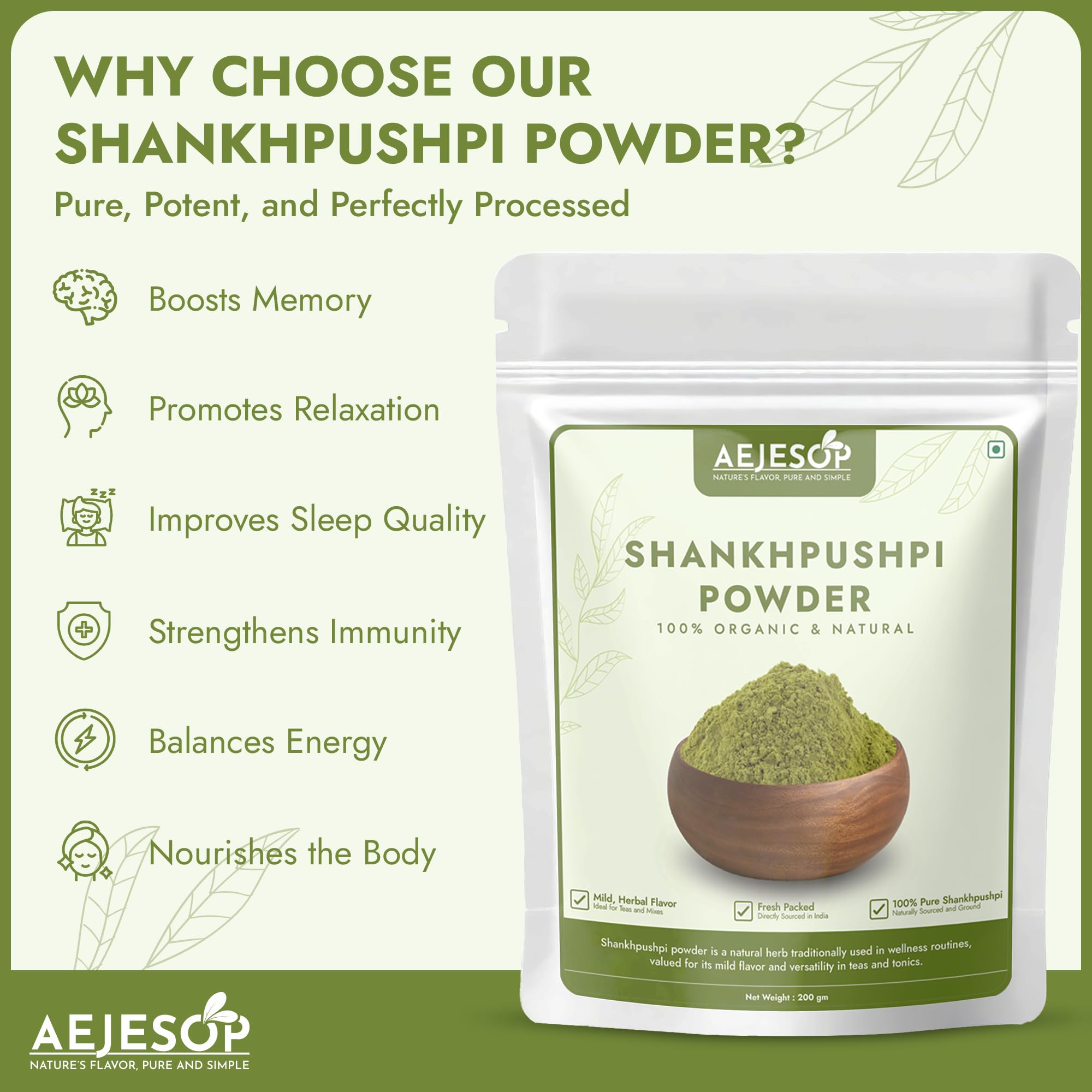Memory boosting Shankhpushpi powder