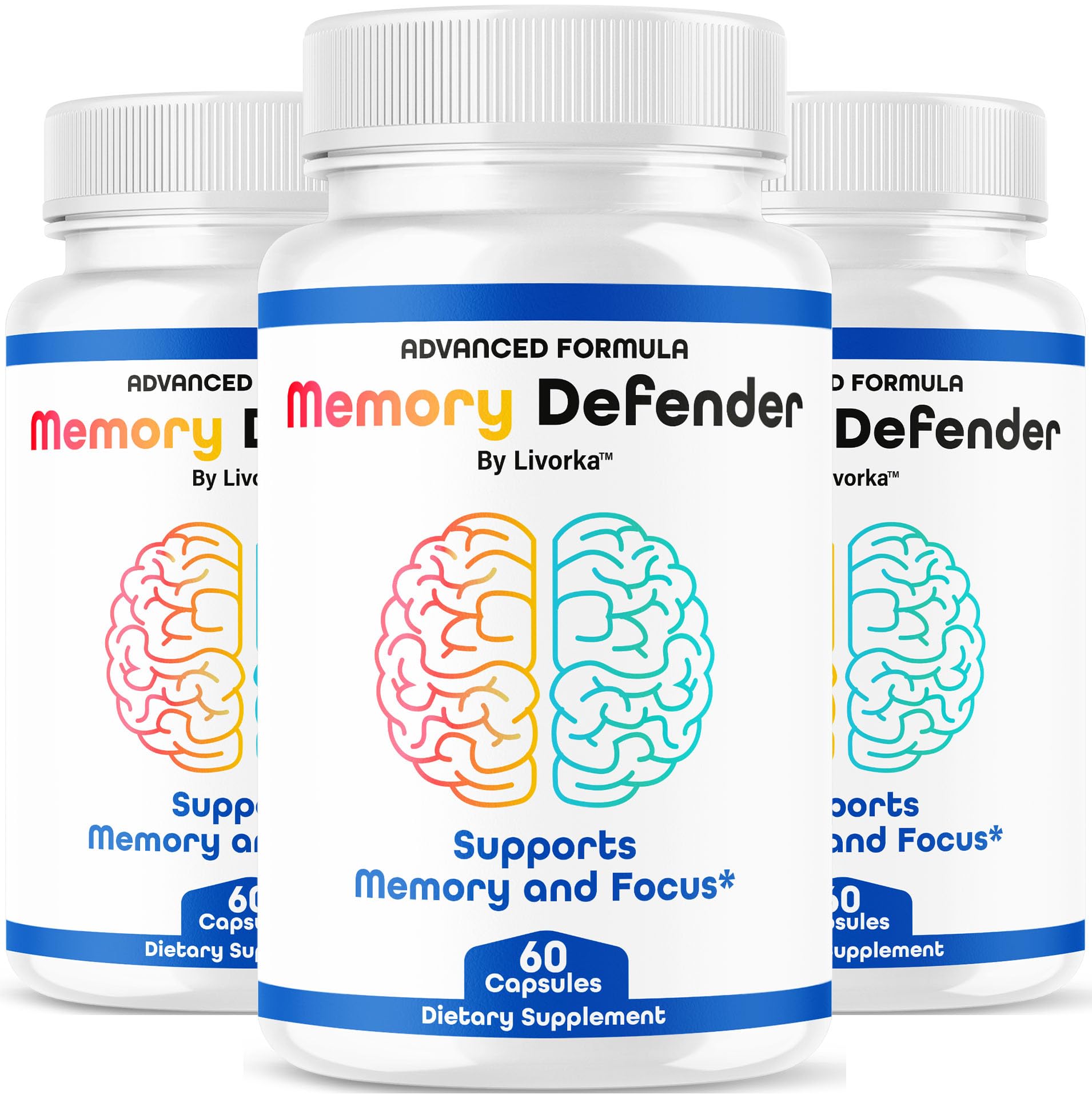Memory Defender Capsules bottle front view