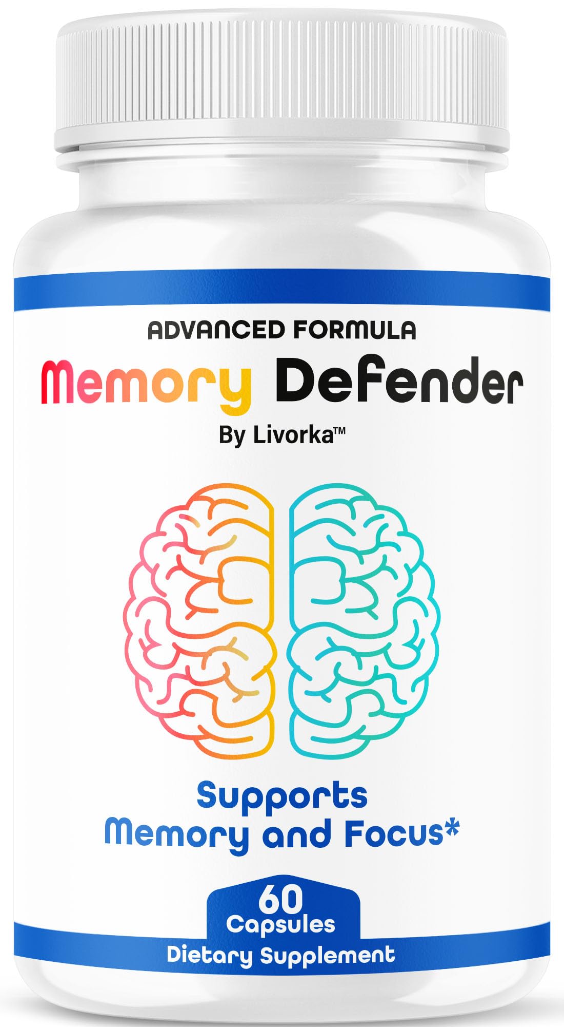 Memory Defender Capsules bottle – front view