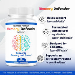 Memory Defender Capsules bottle – side profile