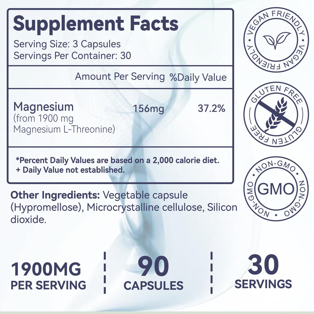 Memory and focus support illustration with magnesium threonine