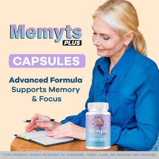 Close-up of Memyts Plus capsules