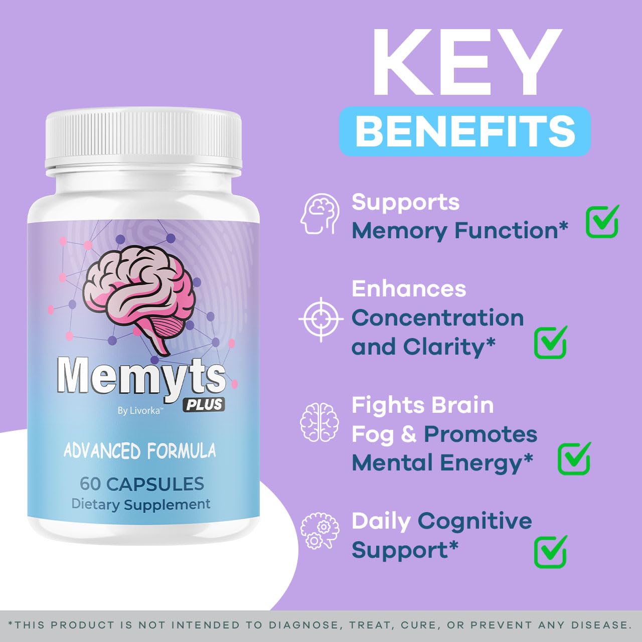 Memyts Plus bottle standing upright with label