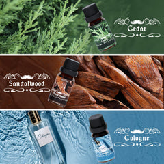 Cedar essential oil bottle from SNOWSEN set