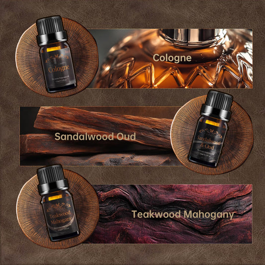 Leather fragrance essential oil bottle close-up