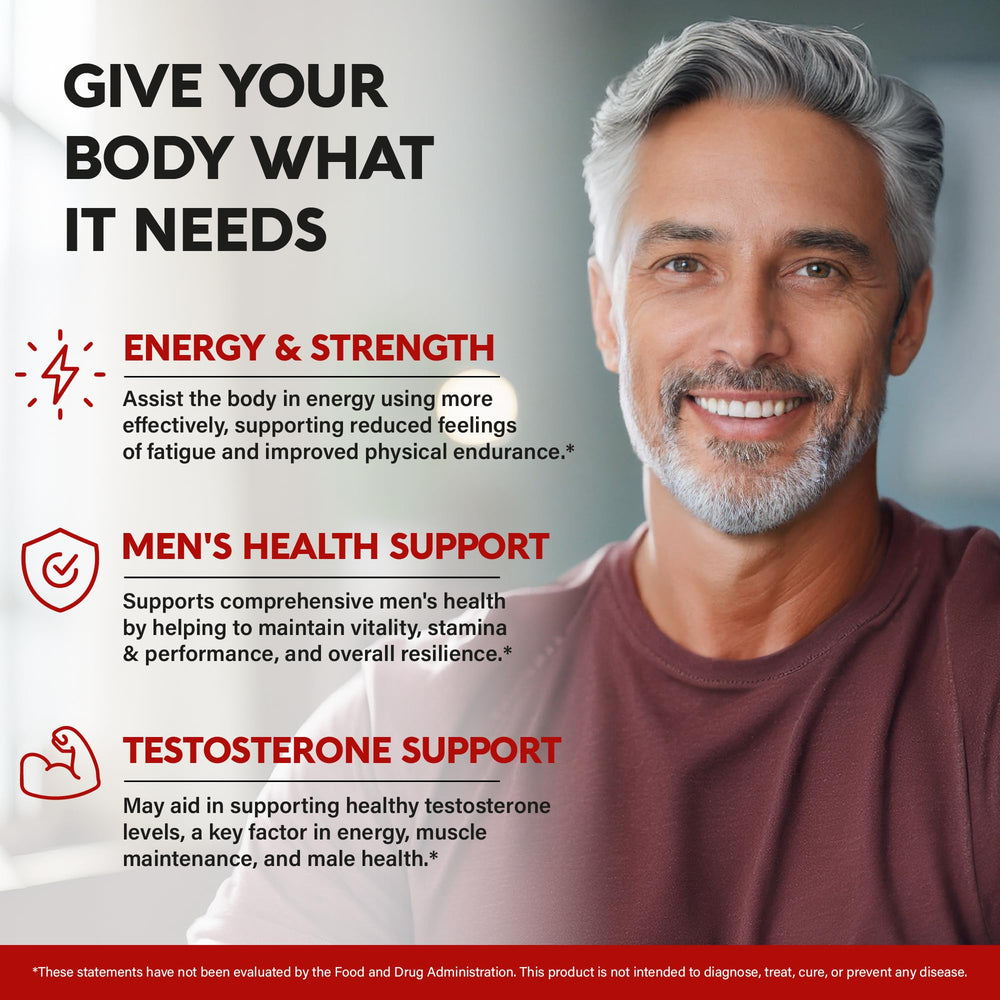 Energy and performance capsules for men