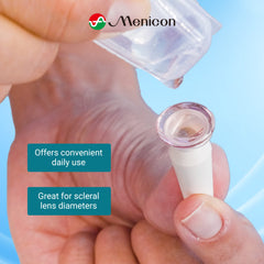 Packaging of Menicon LacriPure saline solution