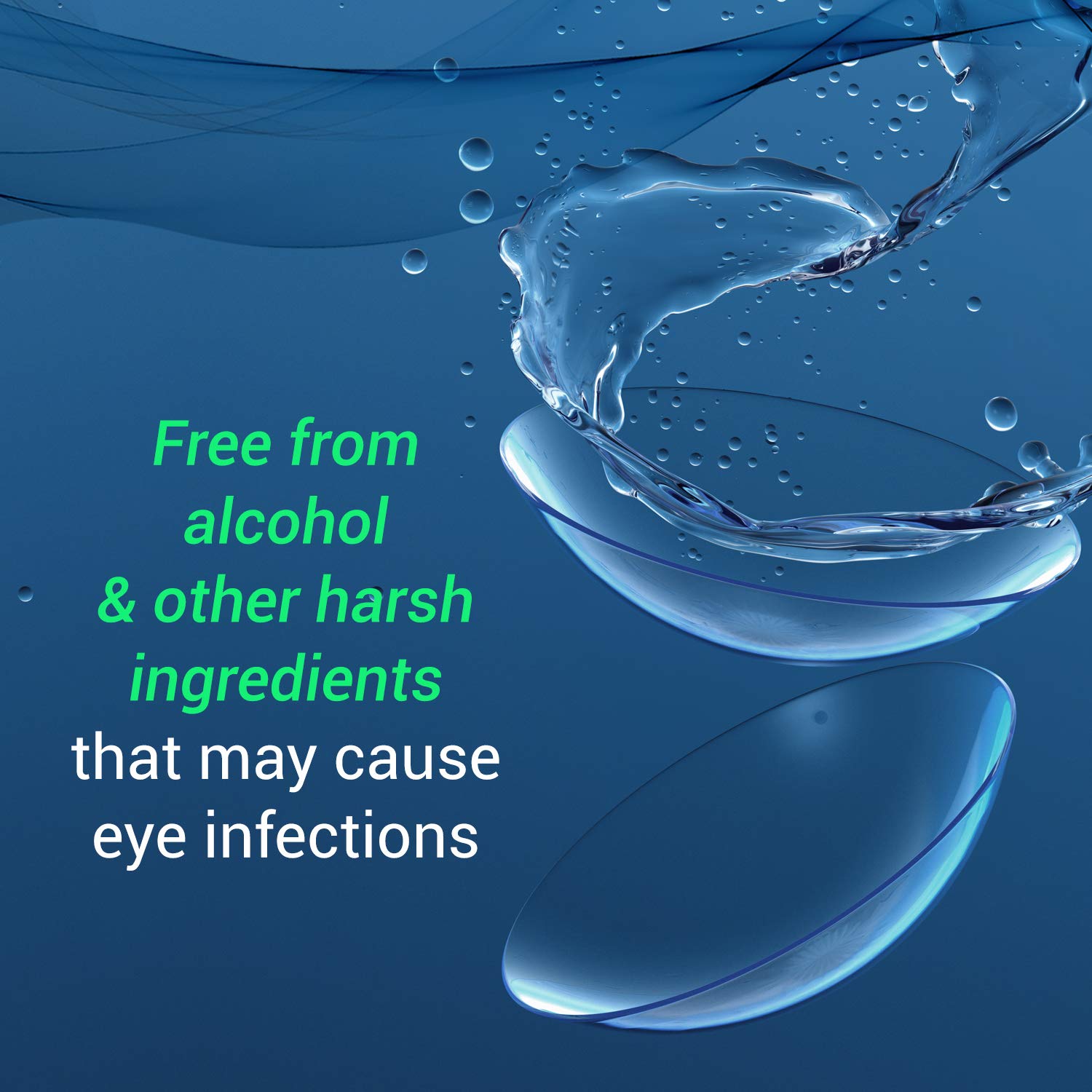 Saline wash solution and sterile soaking vial for GP lenses
