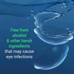 Saline wash solution and sterile soaking vial for GP lenses