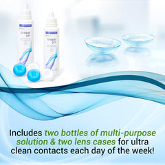 Menicon Unique pH Solution with RGP lens case in a 2-pack