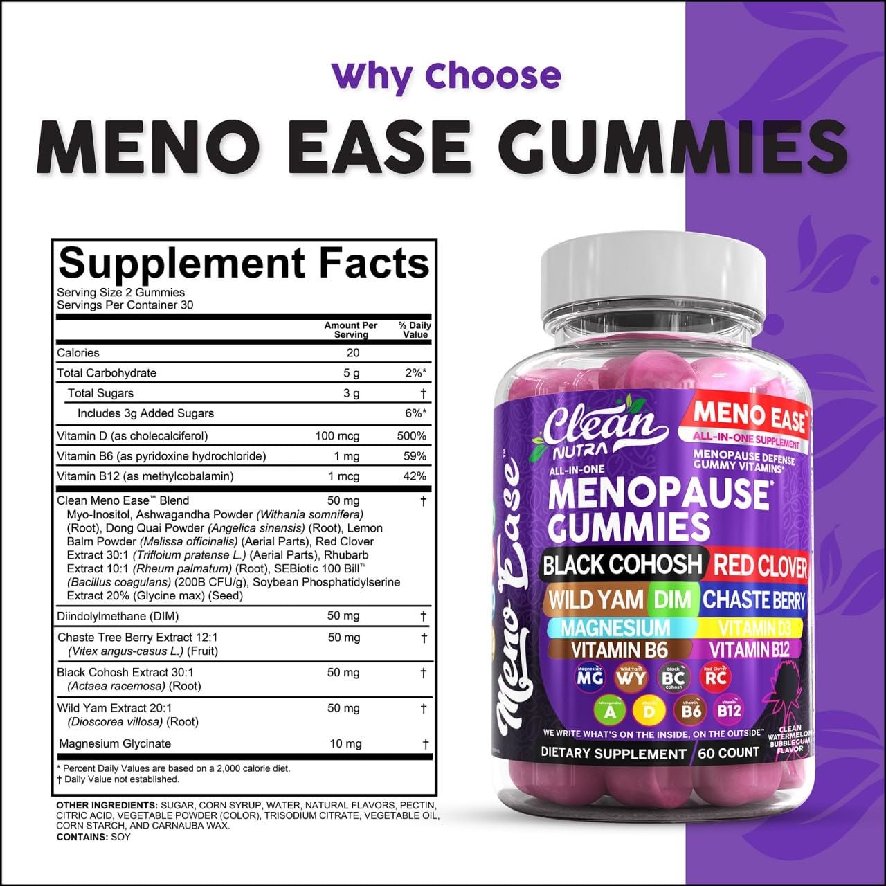 Meno Ease magnesium glycinate supplement