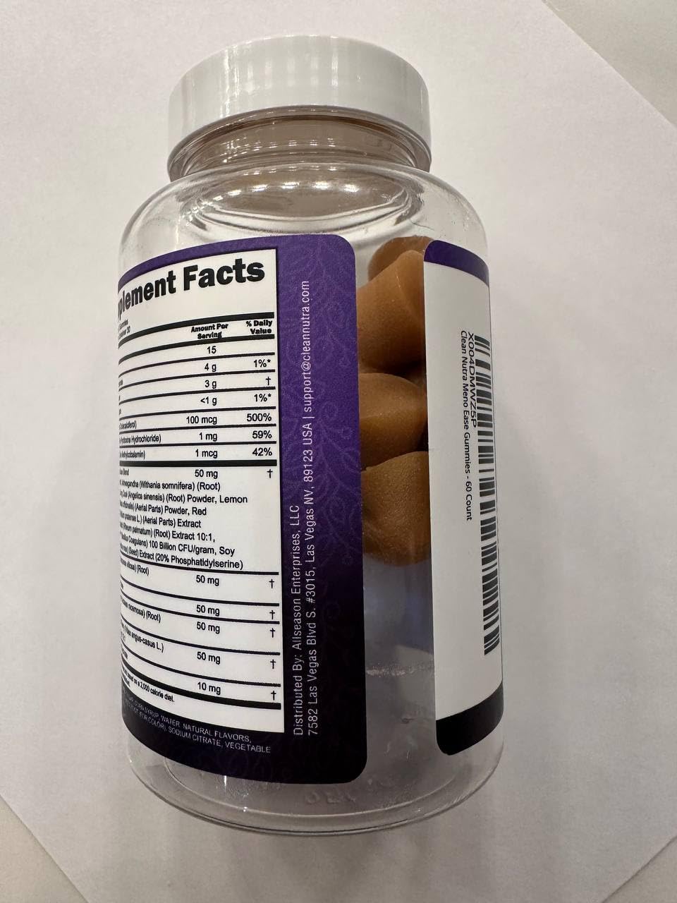 Meno Ease vitamin B6 supplement