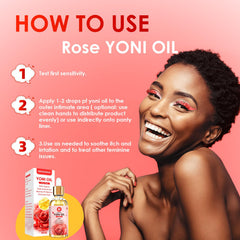 MENOMINO rose yoni oil packaging shows 2-pack and clean labeling