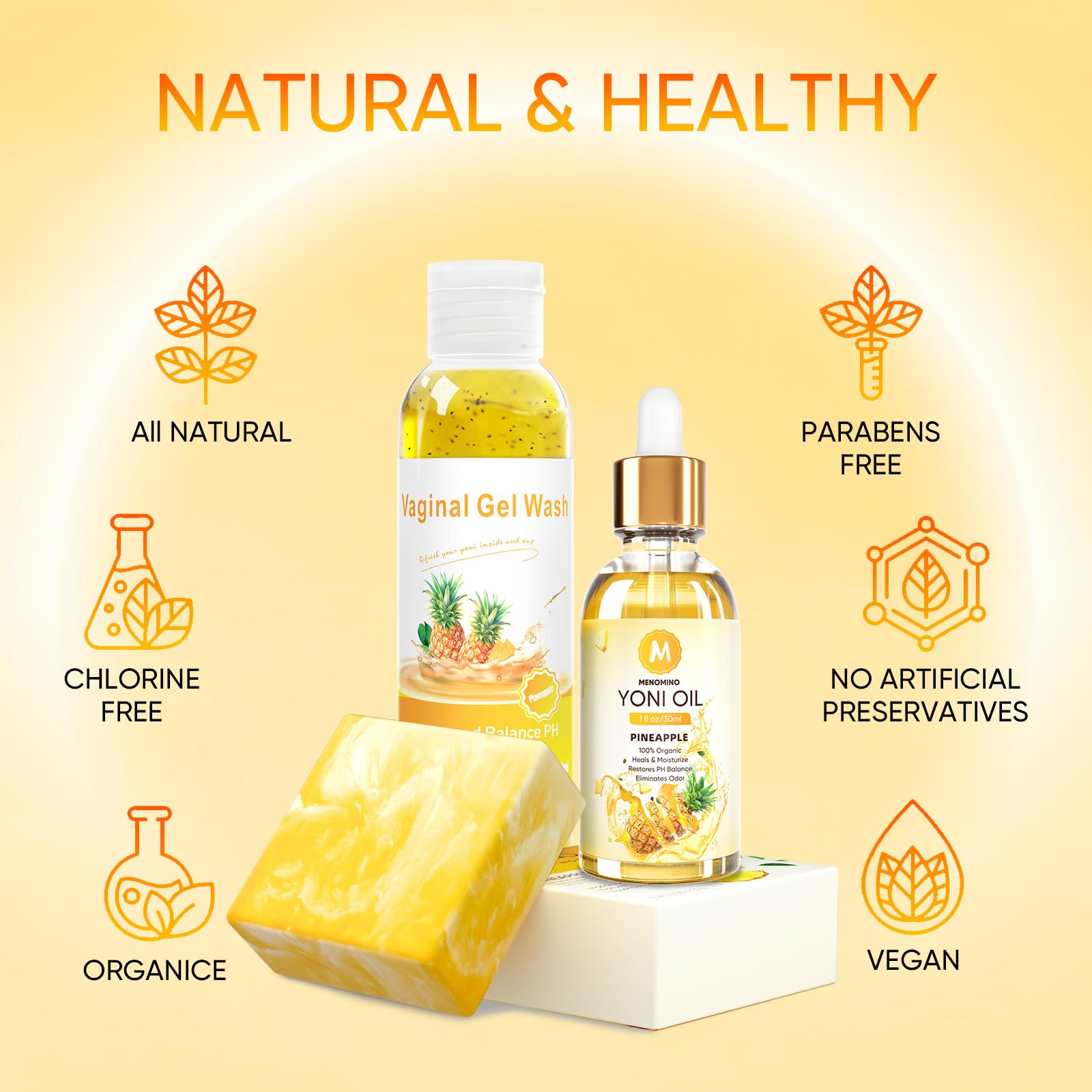 MENOMINO Yoni Bar Soap for gentle cleansing and odor control