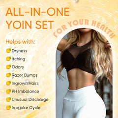 MENOMINO Yoni Care Set image showing complete intimate care routine