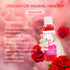 MENOMINO yoni oil dropper with rose fragrance for intimate care