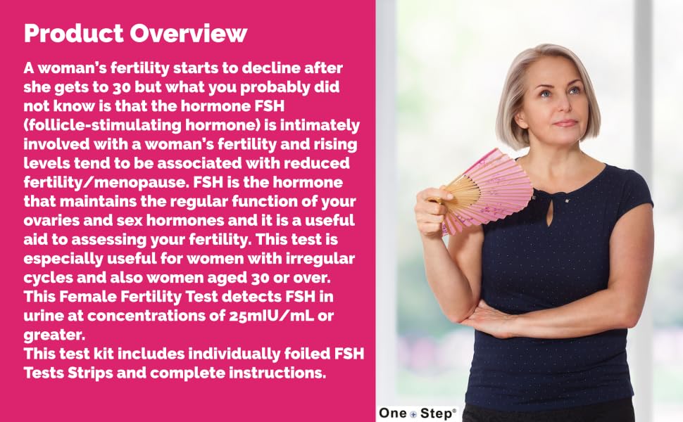 Home menopause testing kit using urine FSH