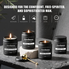 Amber Patchouli scented candle tin