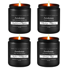 Sandalwood Leather scented candle tin