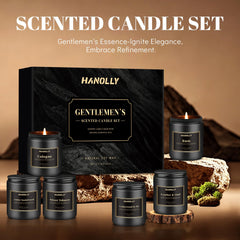 Cologne scented candle designed for modern men