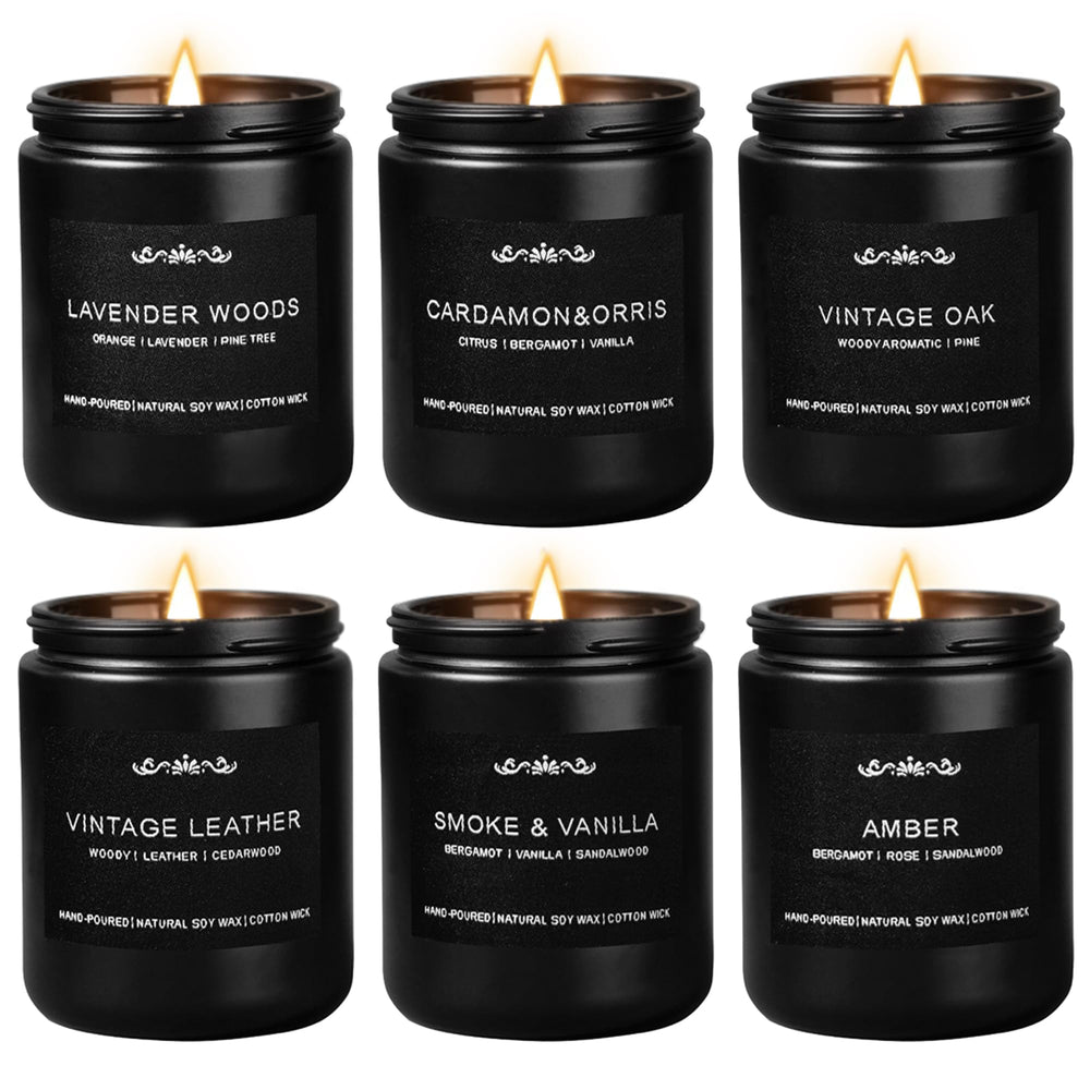 Six-pack Lavender Forest candle for men (7oz each)
