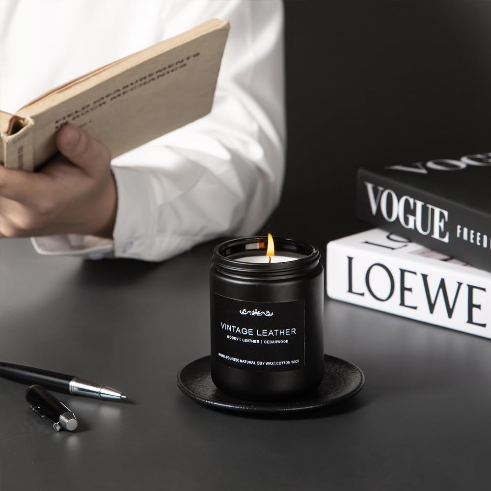 Six-pack Smoke and Vanilla candle for men (7oz each)