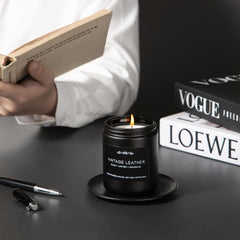 Six-pack Smoke and Vanilla candle for men (7oz each)