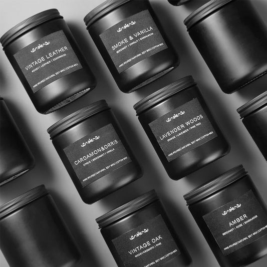 Six-pack Vintage Leather candle for men (7oz each)