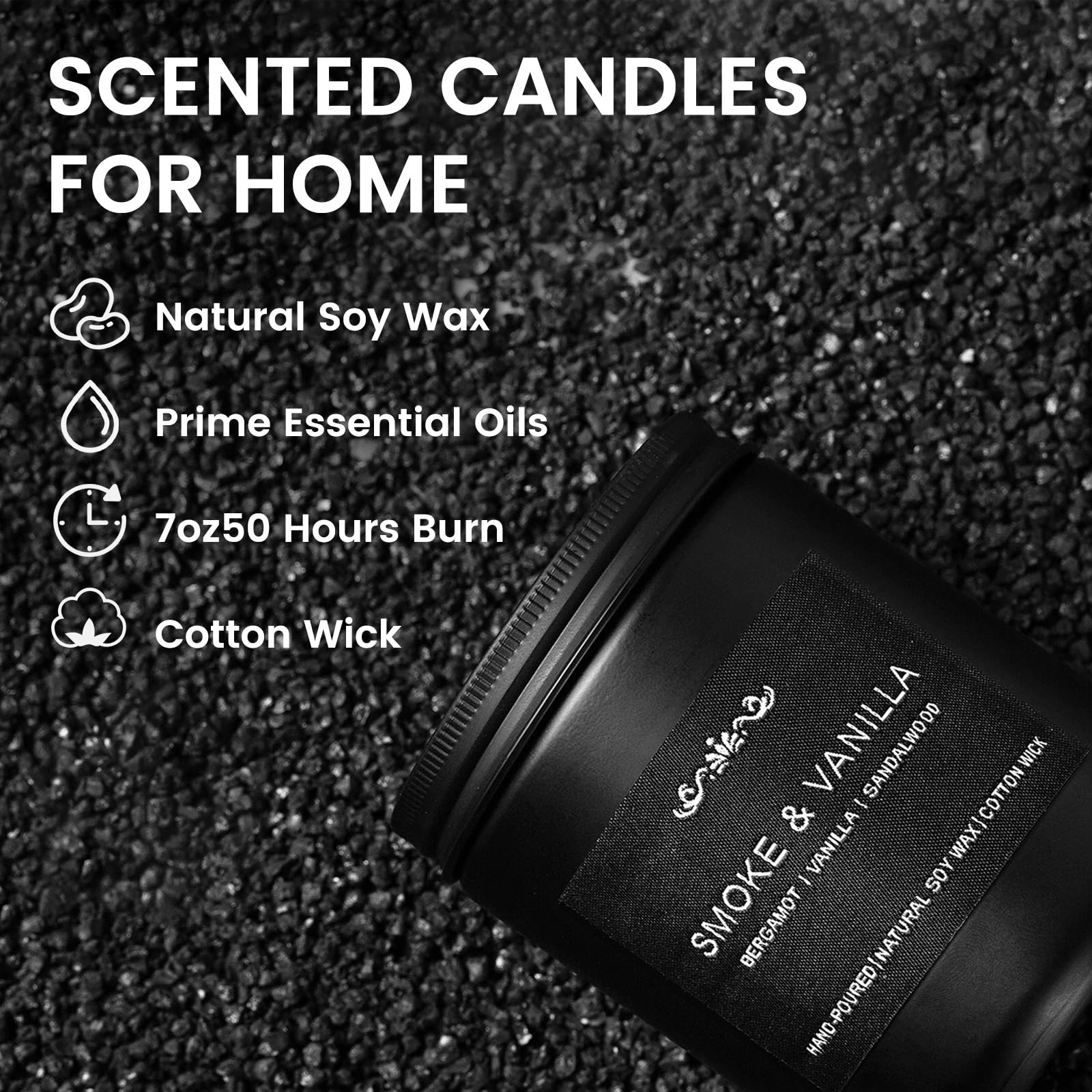 Six-pack Vintage Oak candle for men (7oz each)