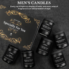 Amber fragrance candle for men (7oz)