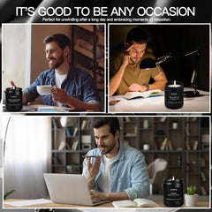 Gift box packaging for men's scented candles