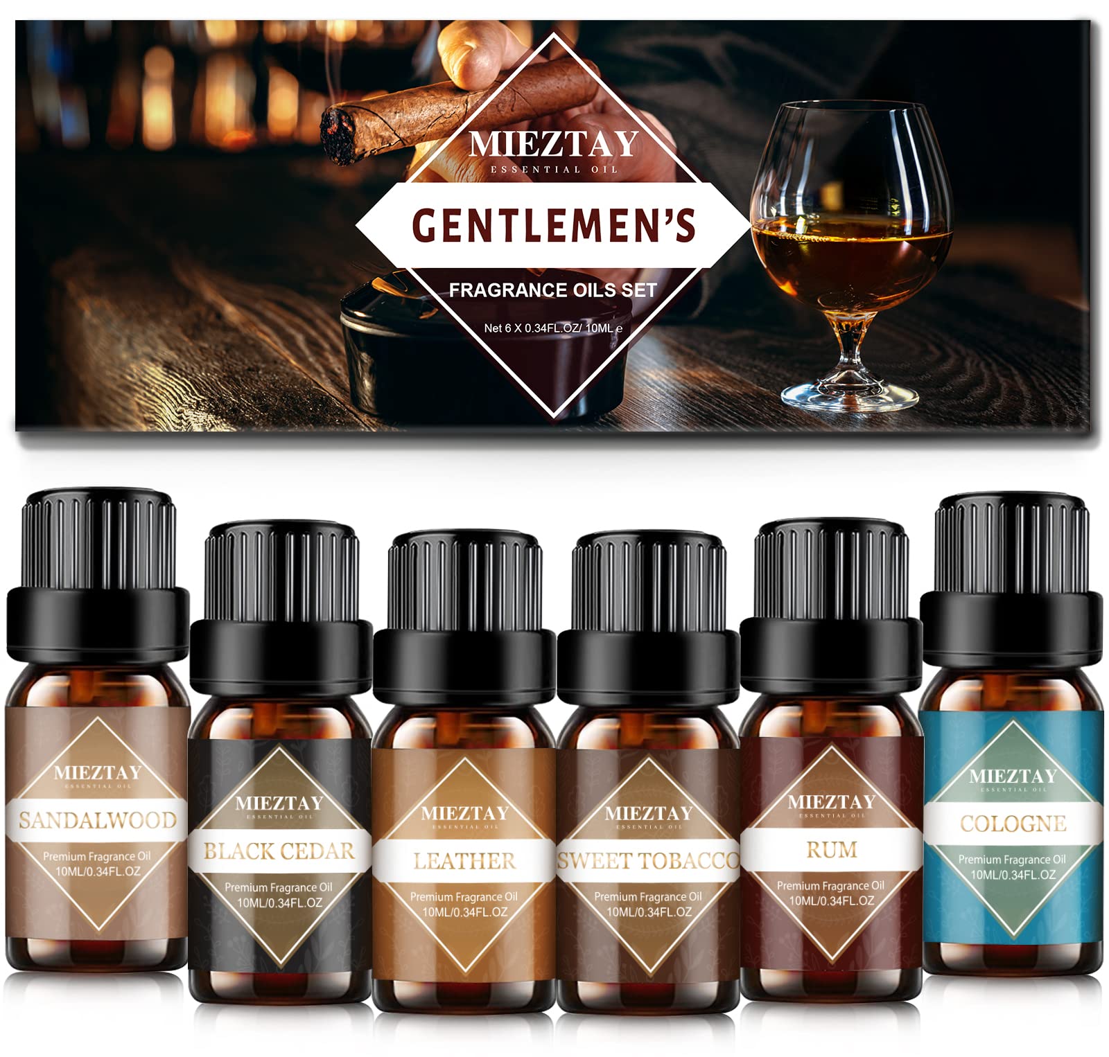 Diffuser oil bottles from Mens Essential Oils Set – image 1
